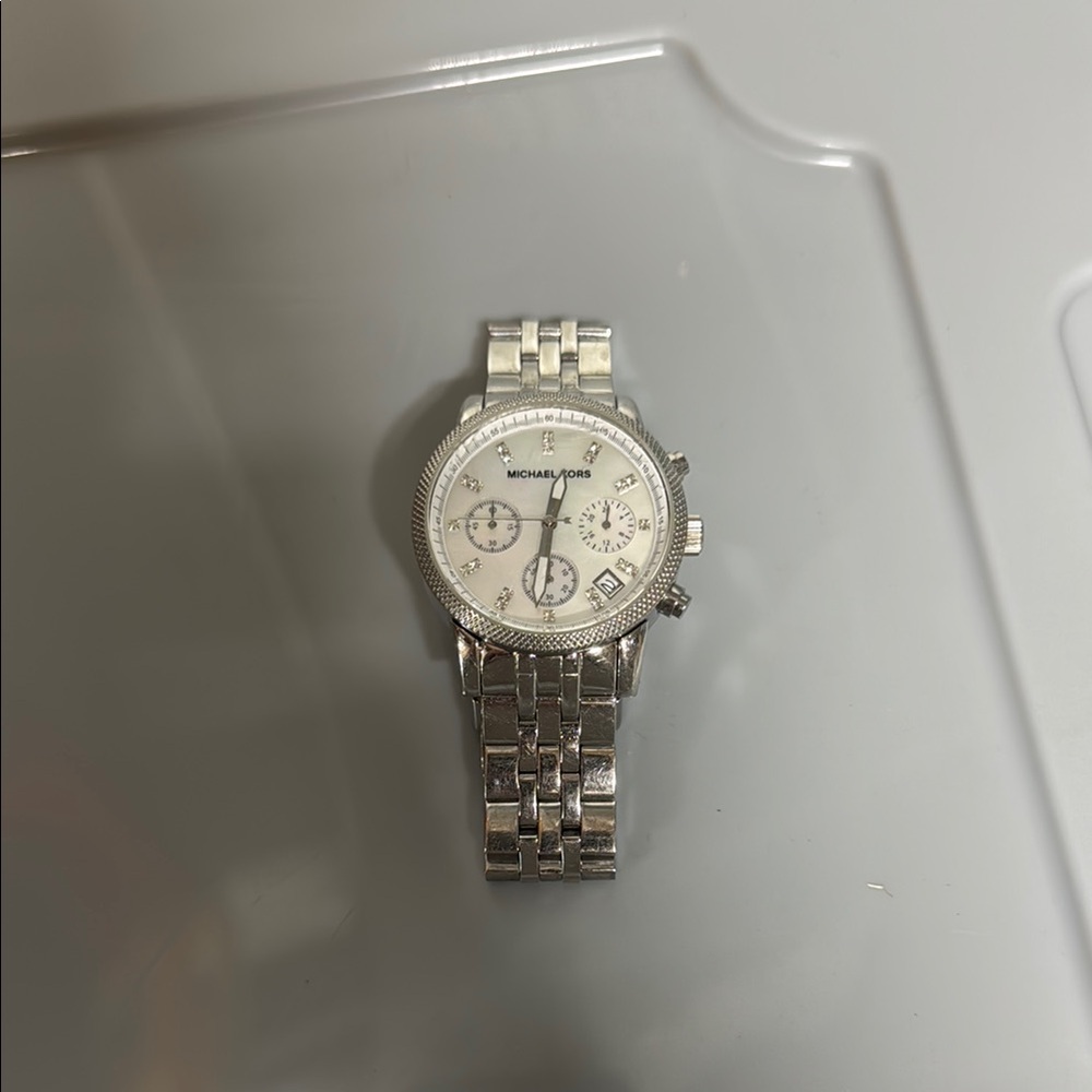 Michael Kors Silver Chronograph Watch